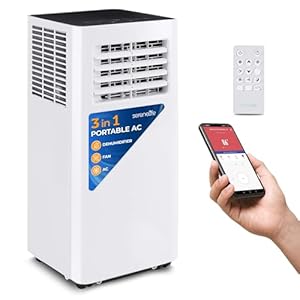 SereneLife 8000 BTU portable air conditioner for rooms up to 300 square feet